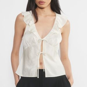 Artizia Wilfred Tonka Blouse Ruffle Satin
